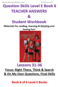 Question Skills E Bk6|Book 6 of 6 books that teach Grade 5 students question-answering