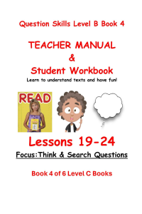 Question Skills B Bk4|Book 4 of 6 books that teach Grade 2 Question-Answering